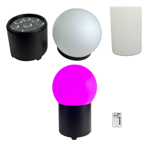 IP65 电池供电无线 DMX LED 灯 | 9×12W RGBWA+UV染色灯