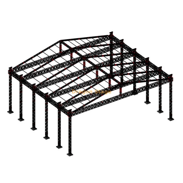强烈的重型尖顶桁架屋顶帐篷用于活动音乐会50x20x12m
