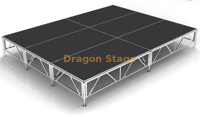 热销售便携式铝制户外音乐会阶段16x12ft/4.88x3.66m 0.6-1m