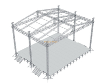 20x20x12m舞台桁架系统铝，用于屋顶的事件