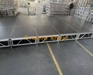 铝模块化音乐会舞台平台7.32x3.66m（24x12ft）