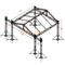 重型铝制舞台桁架屋顶系统 18x15x10m |带 2m 扬声器翼的户外音乐会照明装置