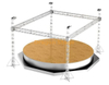  螺栓桁架拳击桁架显示铝DJ桁架圆形阶段12x10x7m 