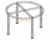 定制圆形便携式轻桁架柱直径4m高4m