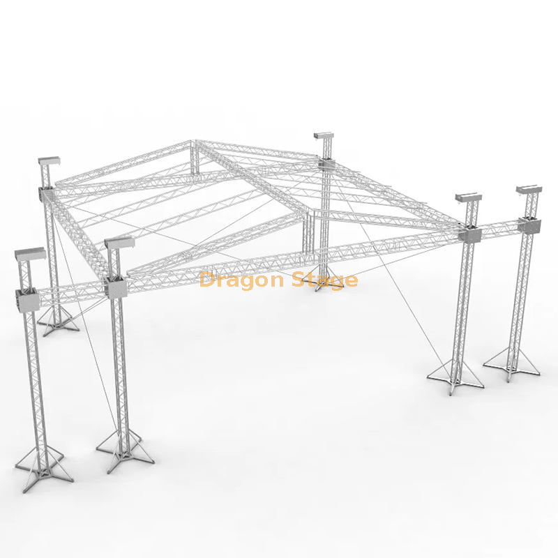 户外屋顶舞台桁架和舞台平台 15x5x8m