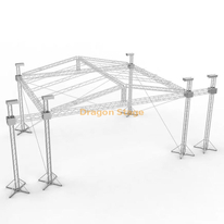 户外屋顶舞台桁架和舞台平台 15x5x8m