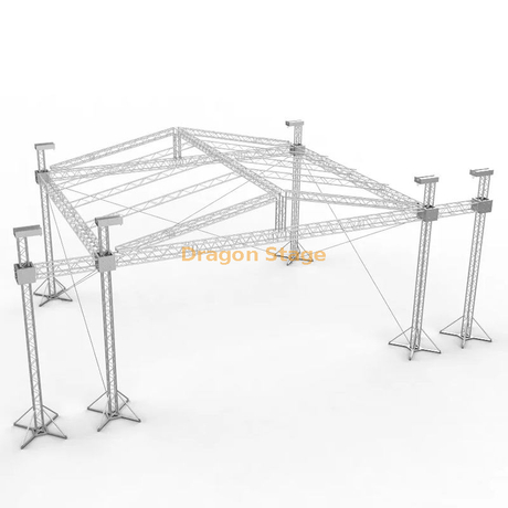 户外屋顶舞台桁架和舞台平台 15x5x8m
