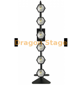 6颗线性六边形COB像素背景灯