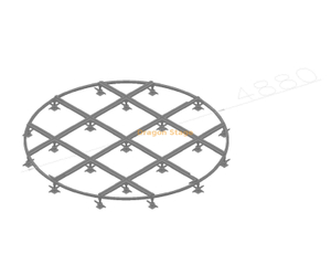 4.88m便携式圆形舞台平台|快装铝合金移动舞台（可调高度）