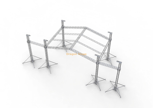 带扬声器翼的 9x6x7m 舞台屋顶系统