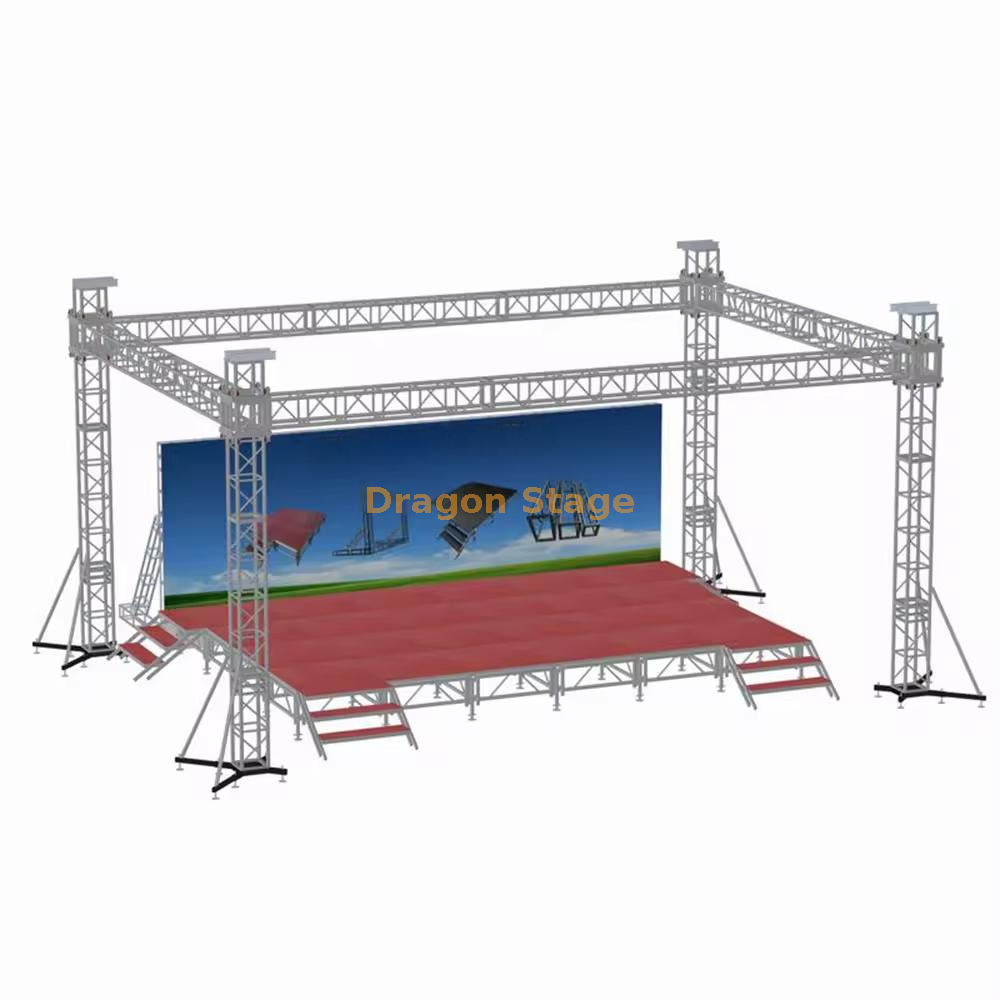 音乐会活动婚礼便携式舞台桁架用于照明设备9x6x5m