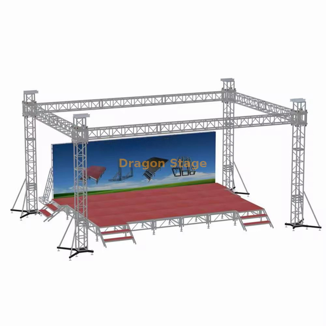 音乐会活动婚礼便携式舞台桁架用于照明设备9x6x5m