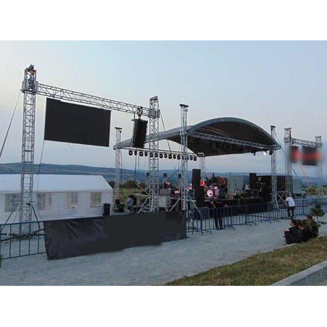 铝拱形圆形照明桁架弧形屋顶桁架