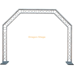 用于展览舞台表演活动音乐会的球门柱式方形铝桁架插销螺栓系统