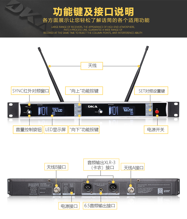 SKM9000专业舞台舞台舞台级表演Microphone Microphone Microphone Microphone Microphone Microphone Microphone KTV KARAOKE ONE至KTV KARAOKE ONE至两个无线麦克风家庭细节（5） 