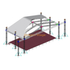  铝制户外音乐会屋顶桁架，可便携式阶段24x15x12m