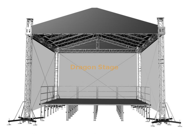 出售铝制定制户外照明桁架 46x31x35ft
