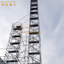 1.35x2x10.35m 铝塔式便携式脚手架带45度梯 