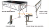 制造商的6x1m铝制便携式活动阶段