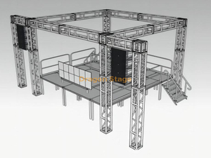 户外铝制支架线阵列桁架6x6x6m