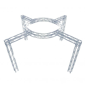 9.84英尺的方形桁架段为8.20英尺，6.56英尺方形框架圆形桁架显示系统包