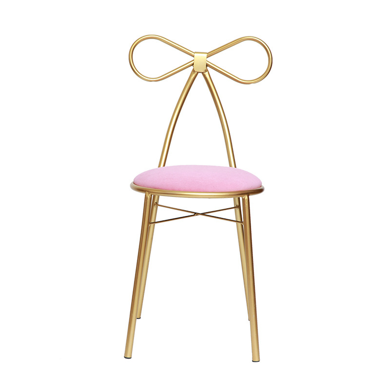 北欧简约椅子现代金属餐厅椅单人梳妆蝴蝶椅铁艺网名酒店椅直发