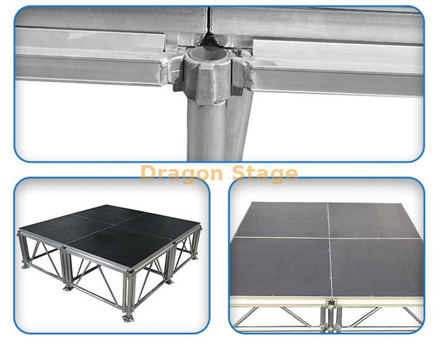 移动铝可折叠舞台平台17.08x10.98m