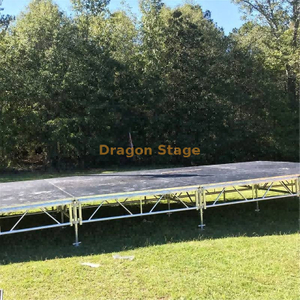 出售铝制婚礼舞台木平台 13x12m 带 2 楼梯