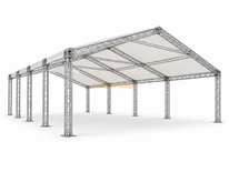 24x24x6m 铝桁架帐篷结构，带金字塔屋顶和防水 PVC 罩