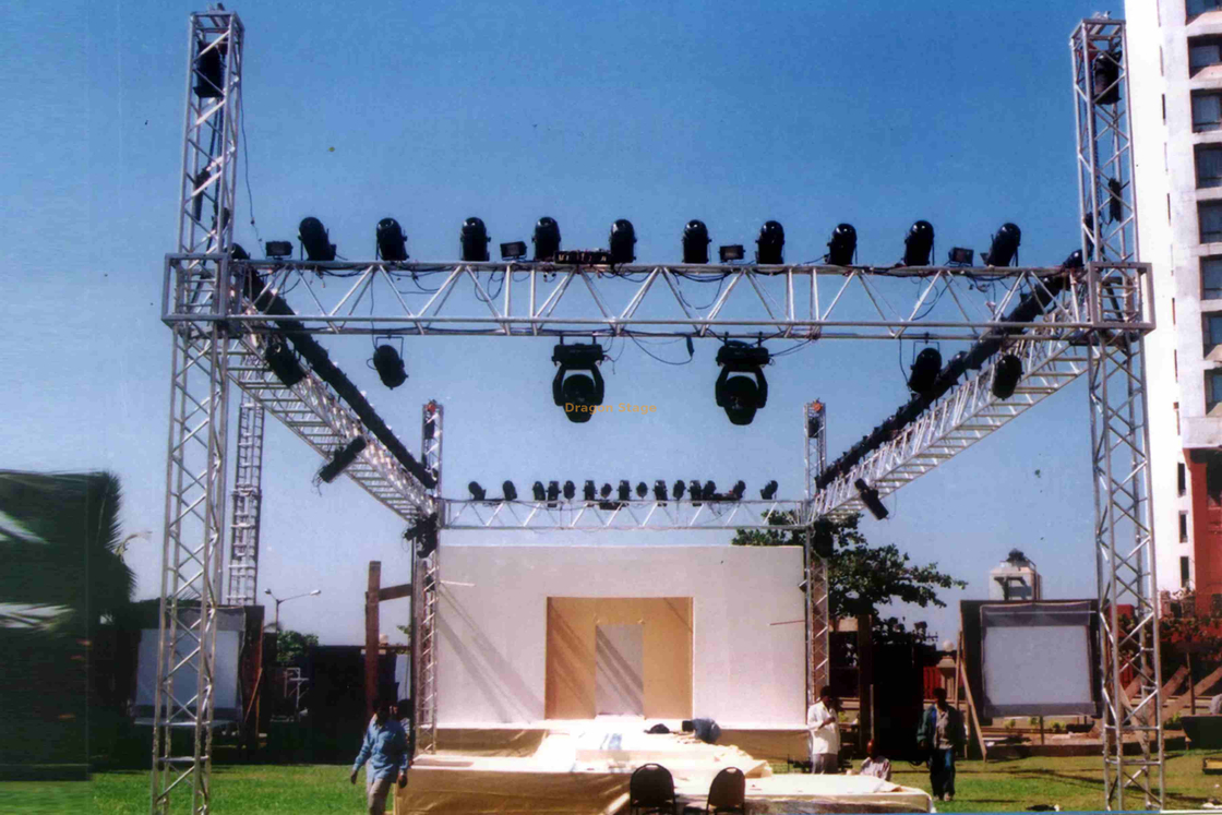 铝合金LED LED屏幕钉桁架系统8x8x6m用于户外音乐会 