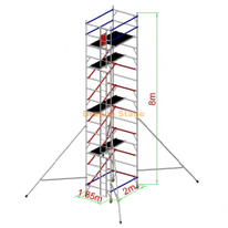 1.35x2x8.5m 铝脚手架塔双排
