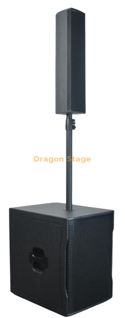 带有 HM1500BA 有源低音炮的 HM404 音柱扬声器系统
