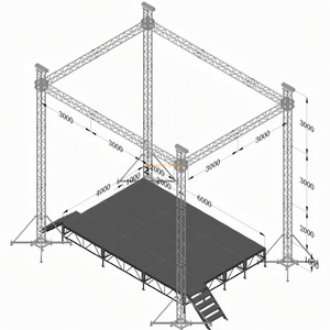 8x6x9m 专业铝制支腿婚礼和活动桁架系统