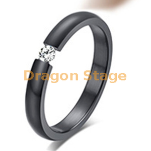 订婚玫瑰金时尚首饰女士钻石手指新设计结婚戒指批发