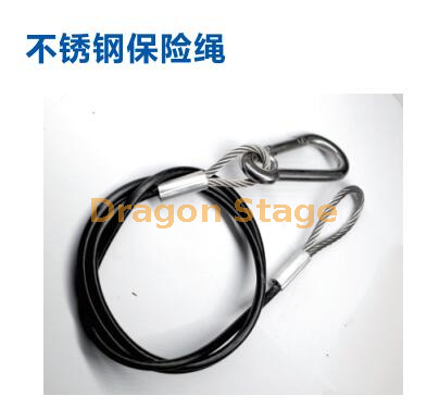安全缆绳 重型不锈钢安全绳，适用于派对灯 DJ 灯舞台照明
