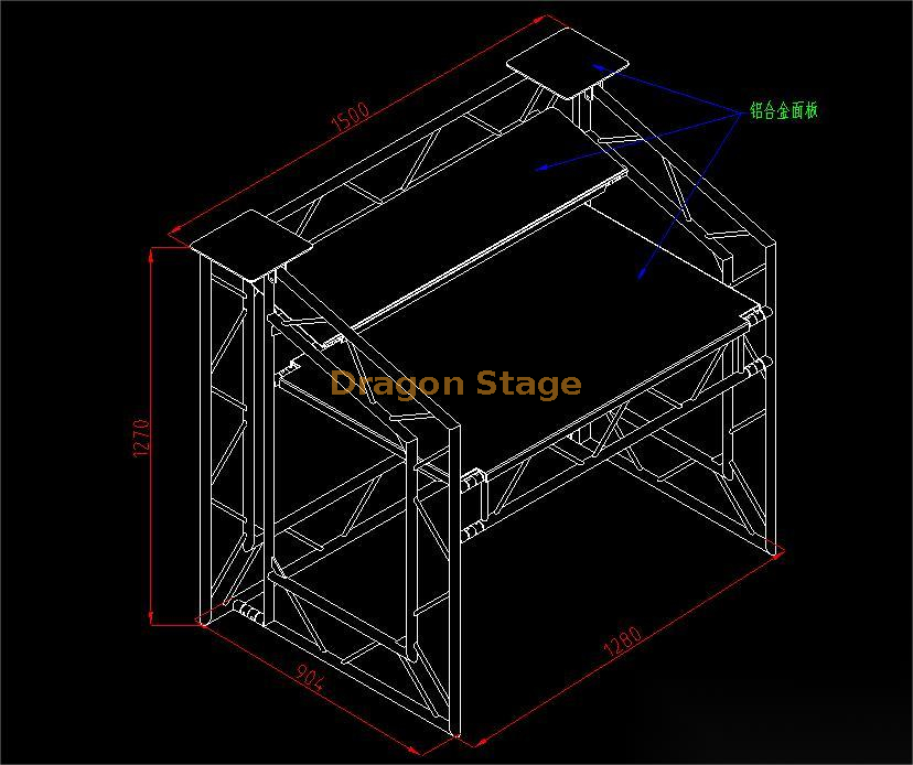 铝制移动桁架DJ展位站2