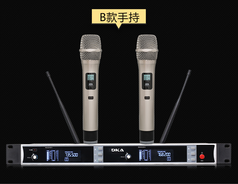 SKM9000专业舞台舞台舞台级表演Microphone ktv KARAOKE KTV KARAOKE一到两个无线无线麦克拉OKE home (3) 