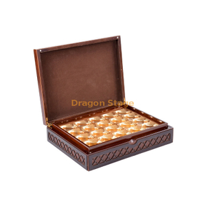 豪华盒包装木金箔木盒中东巧克力