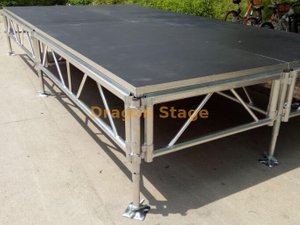 4x8 英尺铝制组装可调节音乐会便携式模块化活动舞台平台 17.08x6.1m
