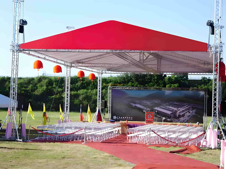 聚会婚礼活动的户外冠层帐篷桁架系统18x12x7m