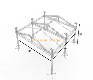 户外铝事件阶段照明桁架60x40x18ft