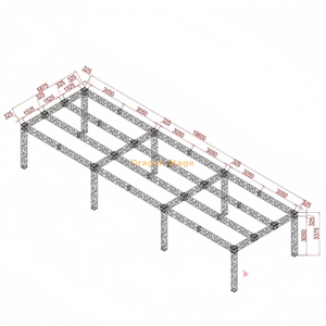 忍者战士障碍体训练桁架框架20x6x3m