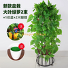 模拟的绿色常春藤，绿色植物，绿叶，藤蔓，塑料人造花藤，室内新的高密度盆栽植物，2捆绿色常春藤+锅