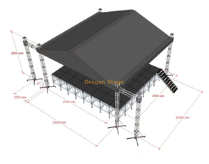 户外音乐会舞台屋顶桁架10x10x6m