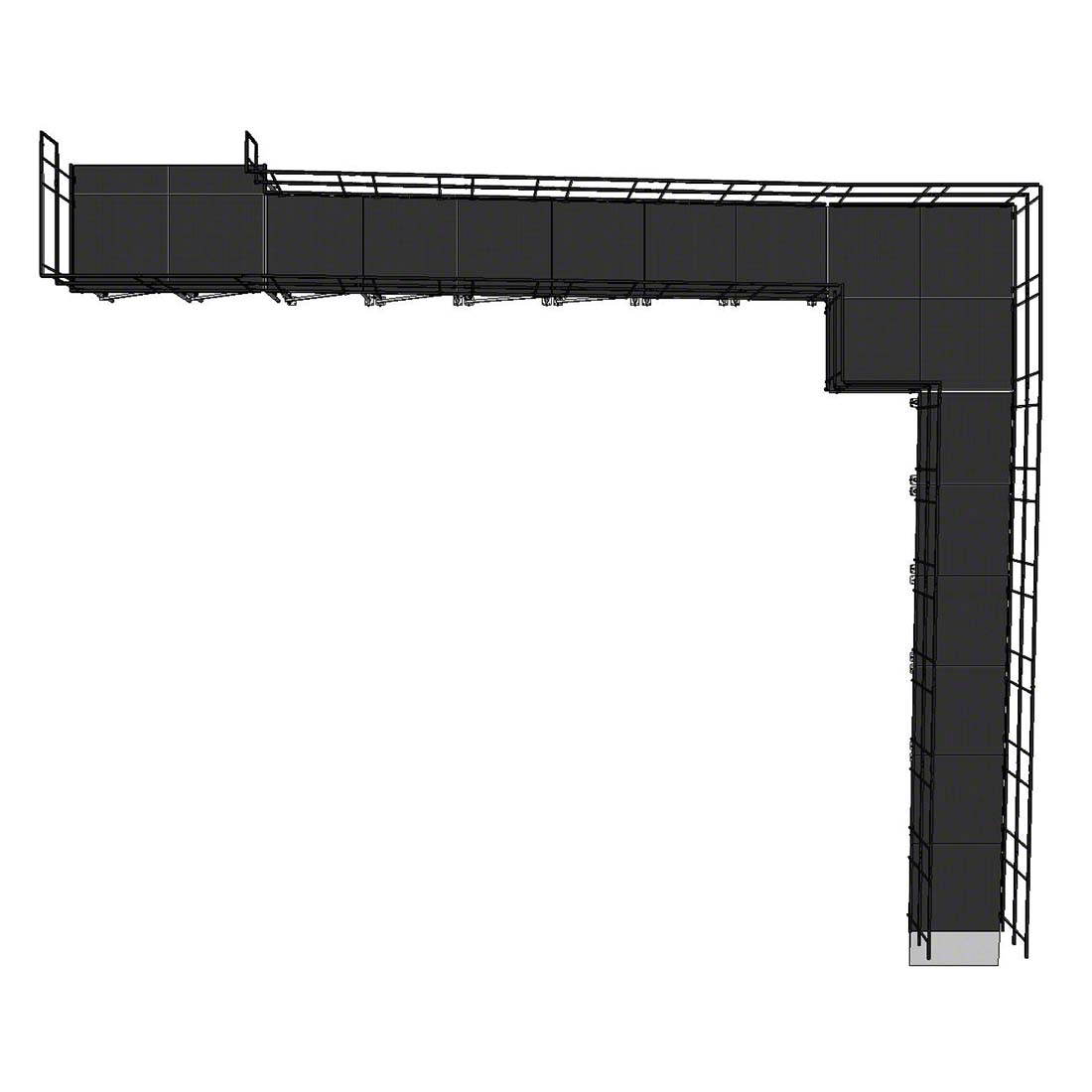 90 度模块化铝制舞台坡道顶视图 40ft 2.25in x 35ft 1.25in 12.25mx 10.70m.jpg
