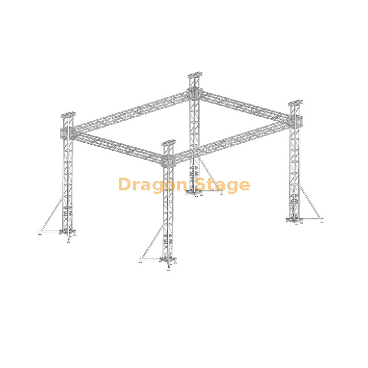 铝合金LED LED屏幕钉桁架系统8x8x6m用于户外音乐会 