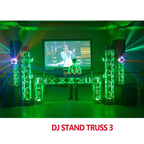 高品质贸易展览铝制 LED 旋转照明圈展示架桁架适用于酒吧 DJ 展位照明套装设备