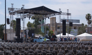 平台可调合金舞台桁架