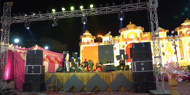 铝合金曲线灯光桁架系统 活动音乐会户外舞台桁架设计