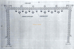 绅士事件DJ舞台灯夹桁架系统30x20ft